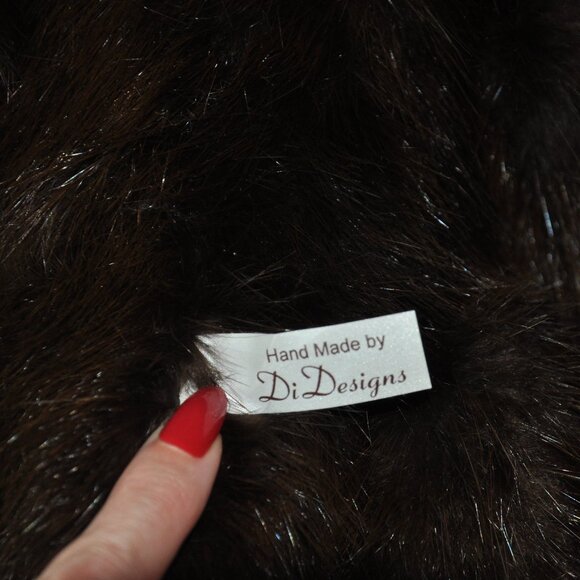 2003 Handcrafted Original by DiDesigns Jointed Real Fur Teddy Bear  17" tall - Picture 9 of 9